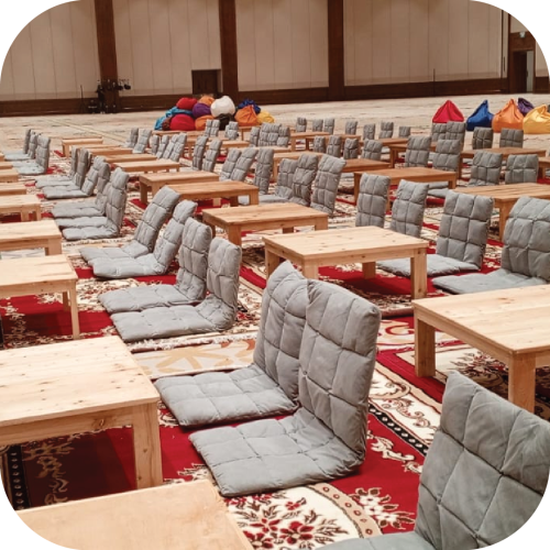 sewa bantal lesehan kotak sandaran berkualitas dan termurah bagus multi event