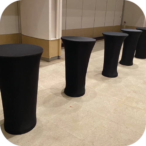 sewa meja barstool cover strict jakarta berkualitas dan terpercaya bagus multi event