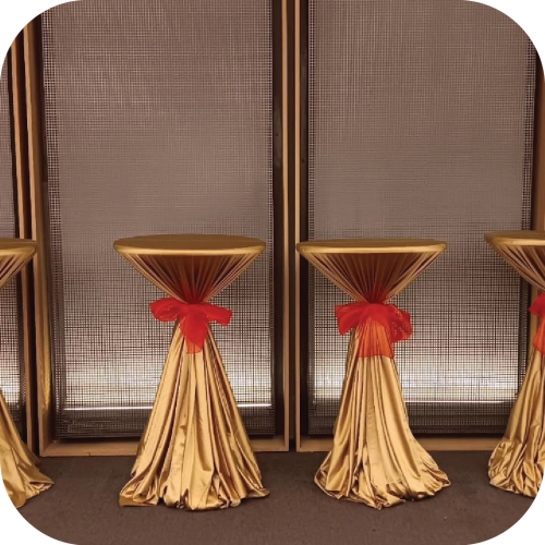 sewa meja barstool cover tebar jakarta bermutu dengan harga terjangkau bagus multi event