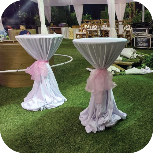 sewa meja barstool cover tebar jakarta bermutu dengan harga terjangkau bagus multi event