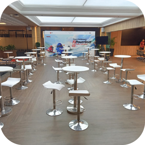 sewa meja barstool jakarta terpercaya dan berkualitas bagus multi event