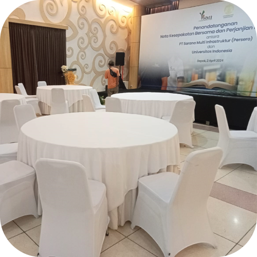 sewa meja bulat jakarta berkualitas dan murah bagus multi event
