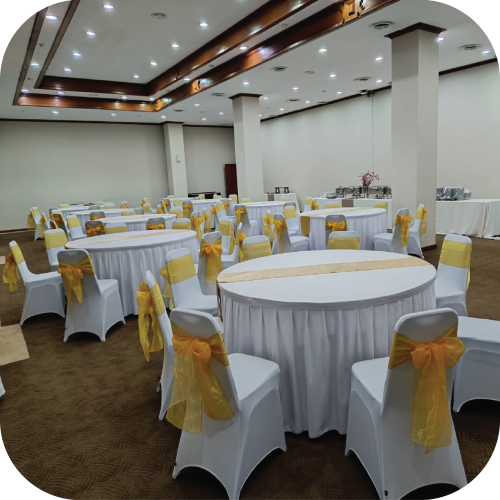 sewa meja bulat jakarta berkualitas dan murah bagus multi event