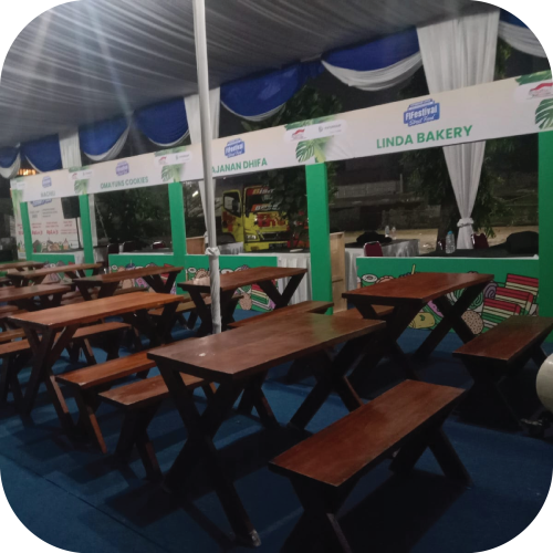 sewa meja dan kursi taman jakarta berkualitas dan mura bagus multi event