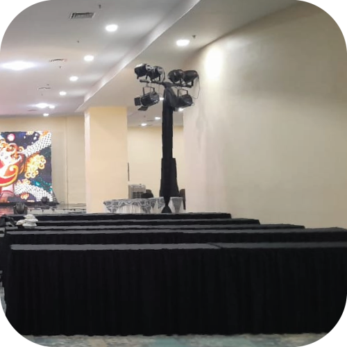 sewa meja ibm cover skerting jakarta termurah dan berkualitas bagus multi event