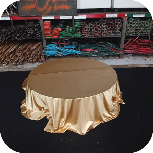 sewa meja lesehan bulat jakarta berkualitas dan termurah bagus multi event