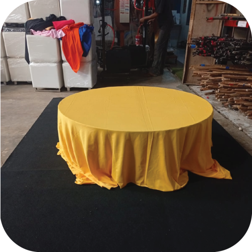 sewa meja lesehan bulat jakarta berkualitas dan termurah bagus multi event