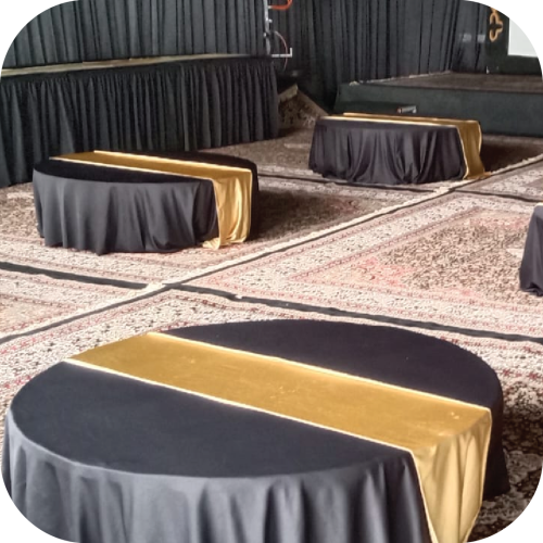 sewa meja lesehan bulat jakarta berkualitas dan termurah bagus multi event