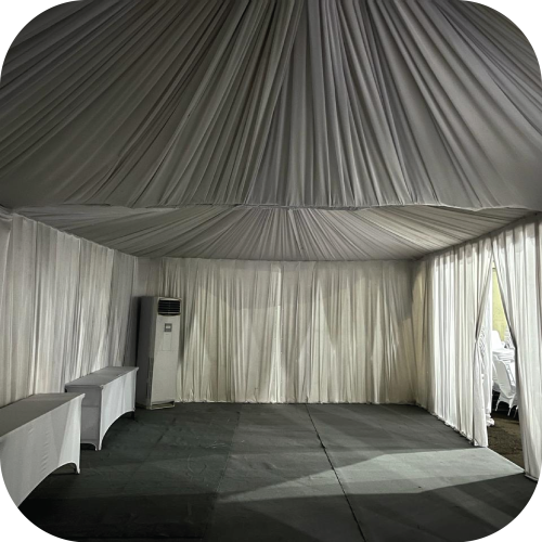 sewa tenda sarnavil dekor serut jakarta berkualitas dan terawat bagus multi event