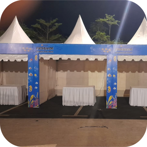 sewa tenda sarnavil jakarta berkualitas dan terawat bagus multi event