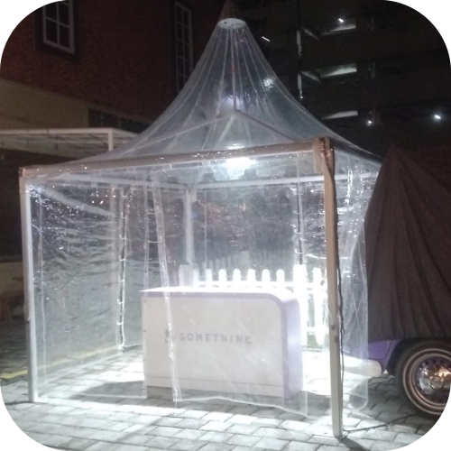 sewa tenda sarnavil transparan jakarta berkualitas dan terawat bagus multi event