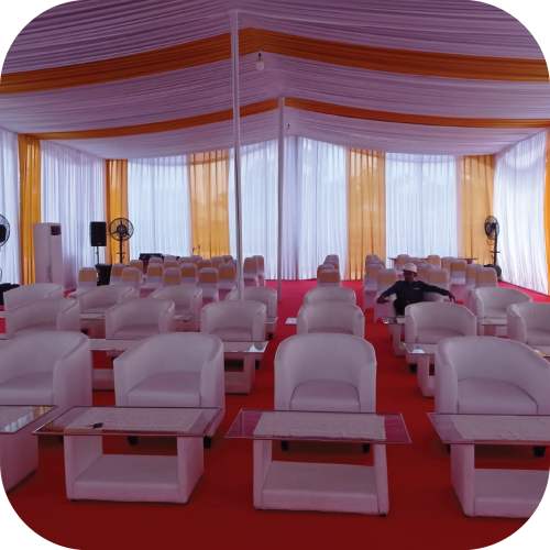 sewa tenda serut jakarta berkualitas dengan kain terawat bagus multi event