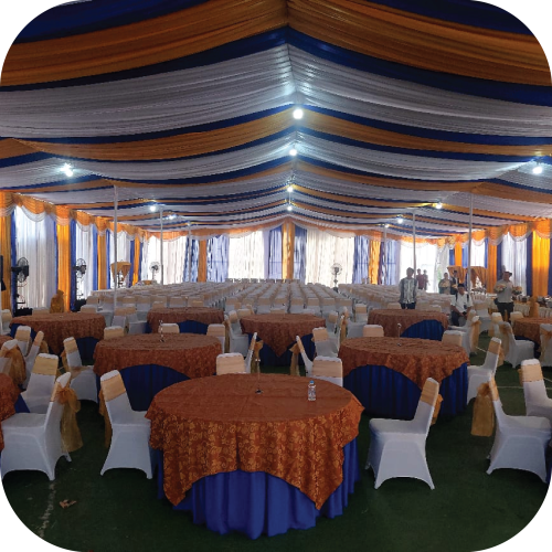 sewa tenda serut jakarta berkualitas dengan kain terawat bagus multi event