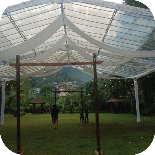 sewa tenda transparan jakarta berkualitas dan baru bagus multi event